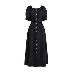 J. Crew Black Midi Dress